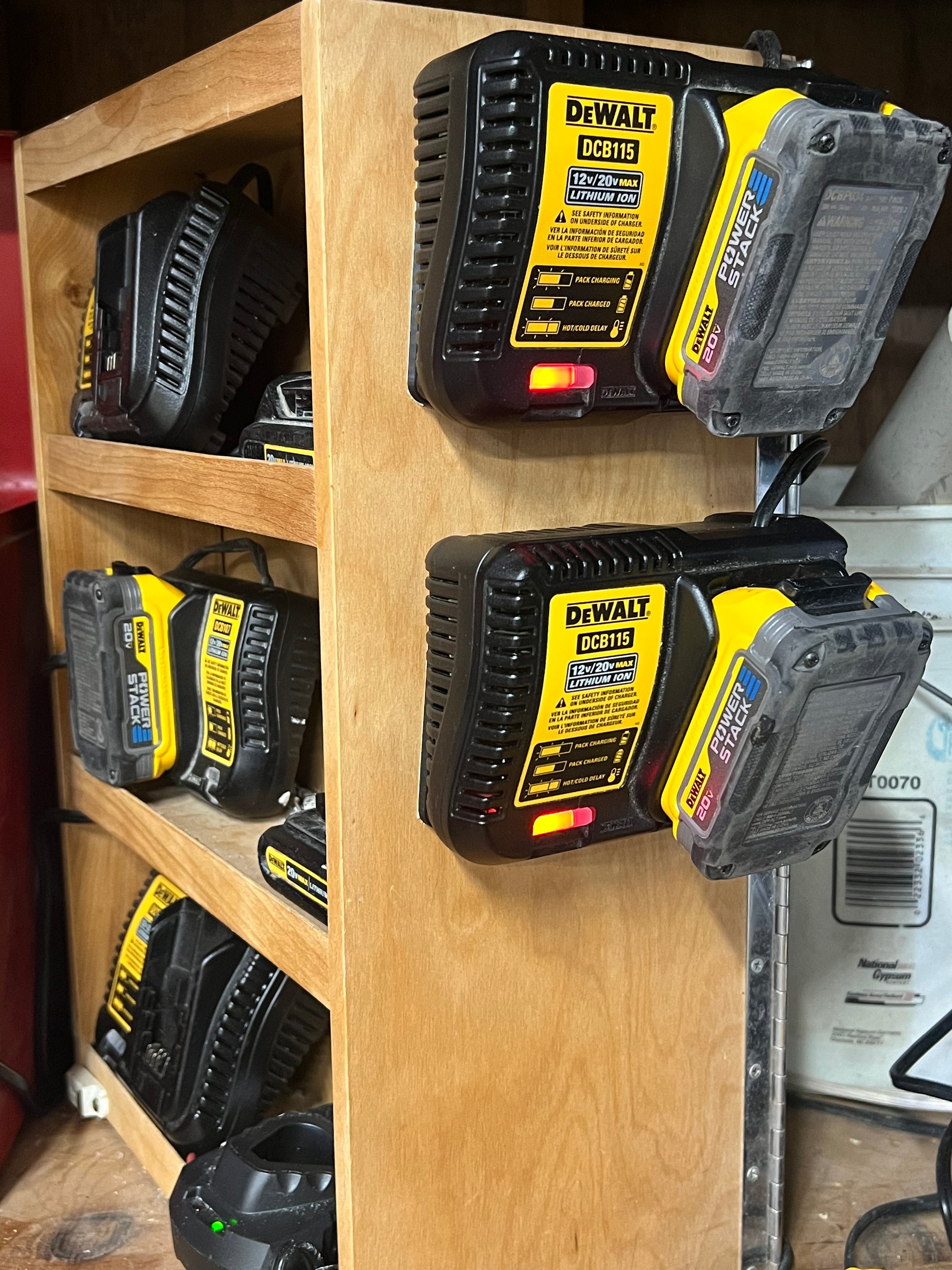 Dewalt 20v battery charger holder mount Set Of 2