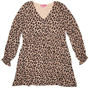 Simply Southern Leopard Baby Doll Dress