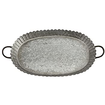 Scalloped Tin Tray