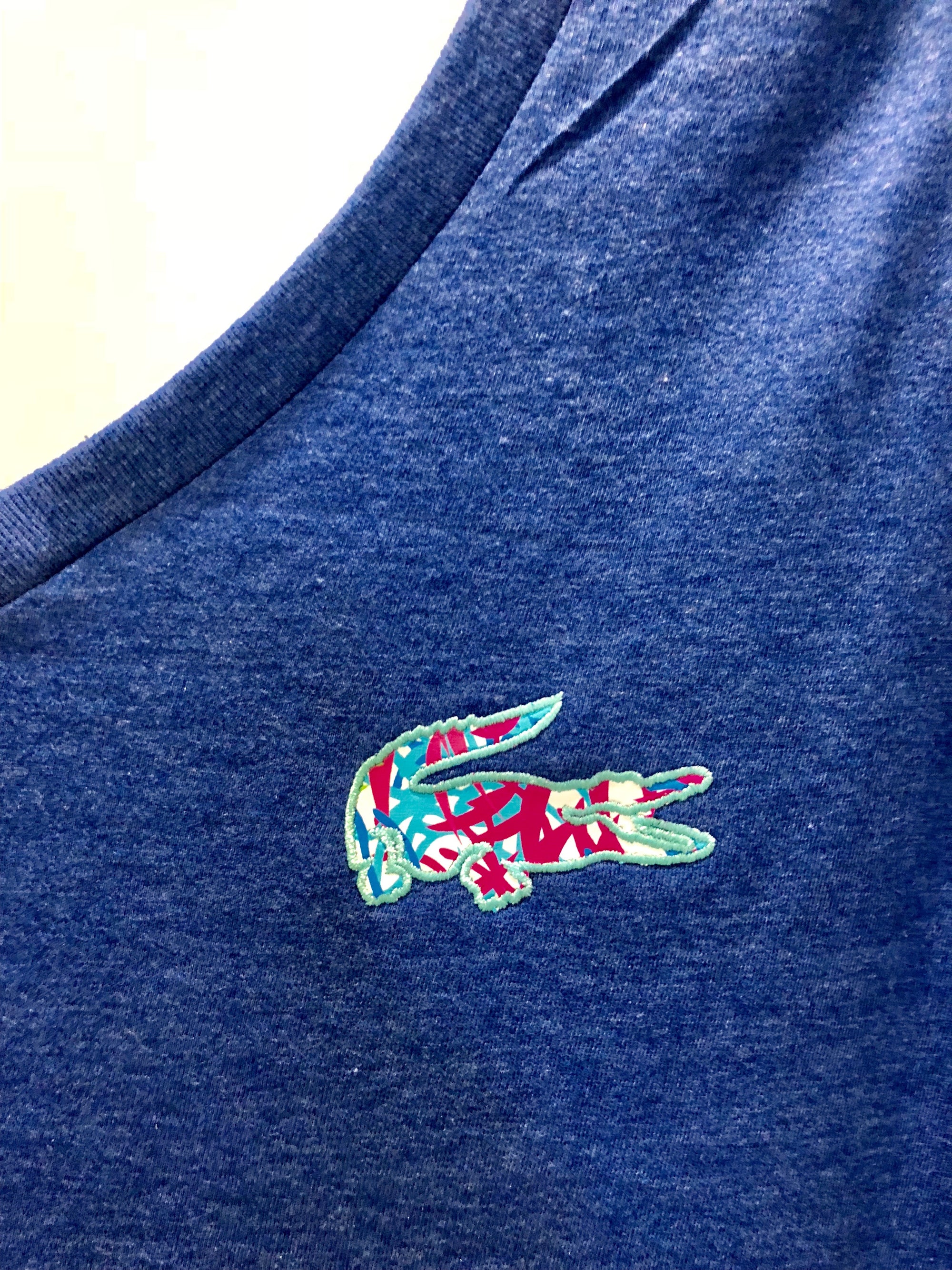 Royal Blue Lilly Gator V-Neck