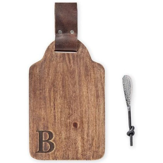 Wooden Initial Bar Board Set